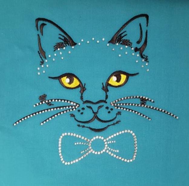 Picture of CAT FACE Embroidery Designs CD