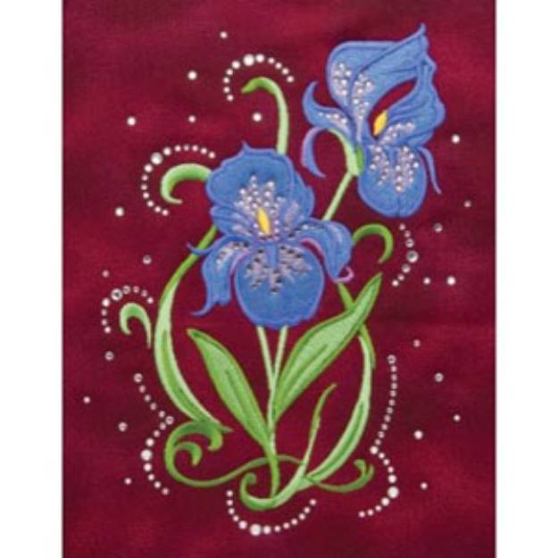 Picture of IRISES Embroidery Designs CD