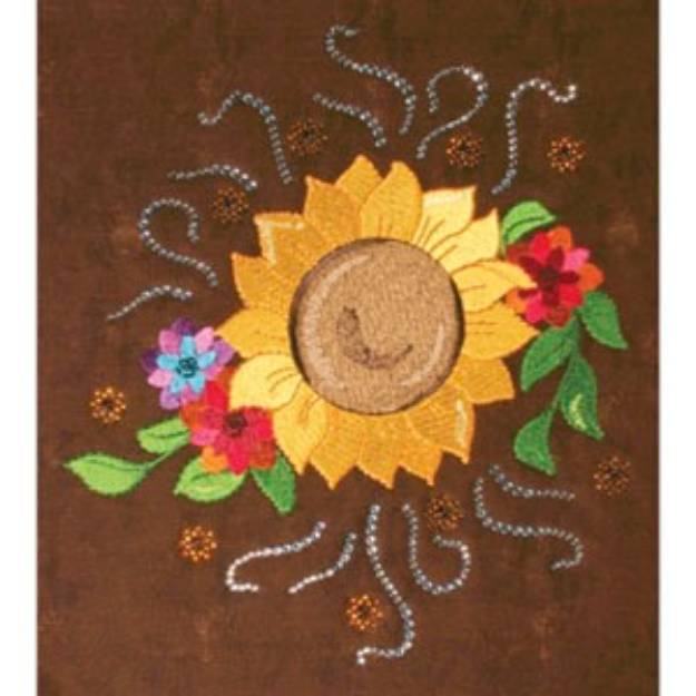 Picture of FALLSUNFLOWERS Embroidery Designs CD