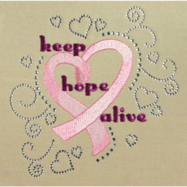 Picture of KEEPHOPEALIVE Embroidery Designs CD