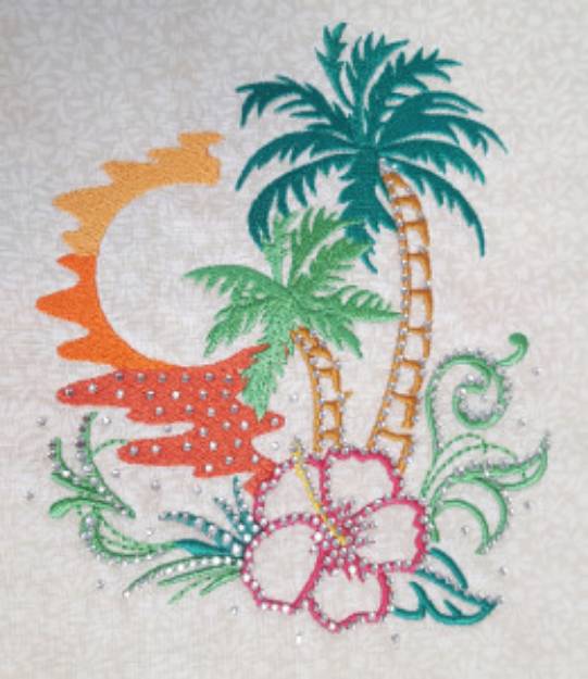 Picture of PALMTREES Embroidery Designs CD
