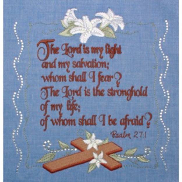 Picture of PSALM 27:1 Embroidery Designs CD