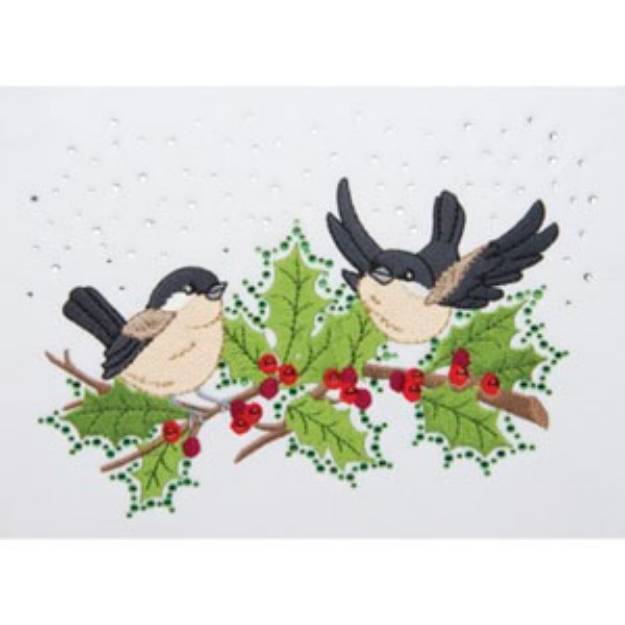 Picture of CHICKADEES&HOLLY Embroidery Designs CD