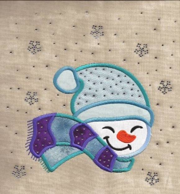 Picture of PLAYFUL SNOWMAN APPLIQUE Embroidery Designs CD