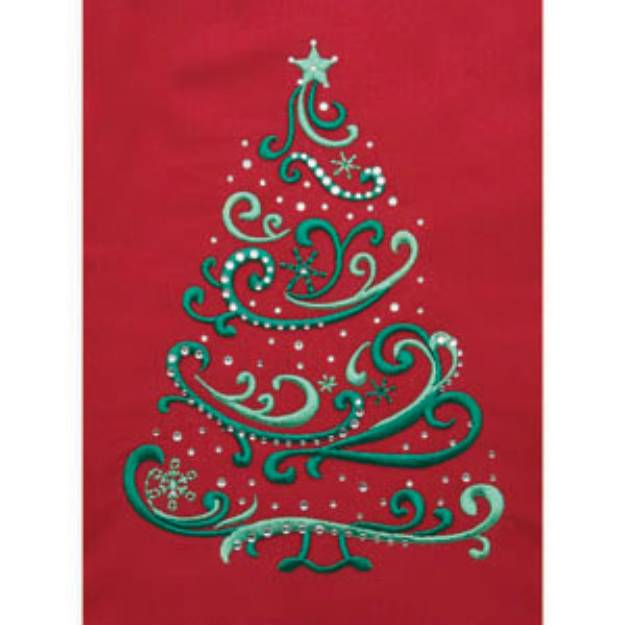 Picture of SWIRLY CHRISTMAS TREE Embroidery Designs CD