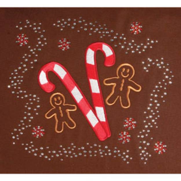 Picture of CANDY CANE Embroidery Designs CD