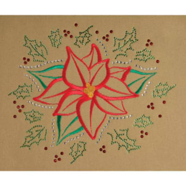 Picture of POINSETTIA Embroidery Designs CD