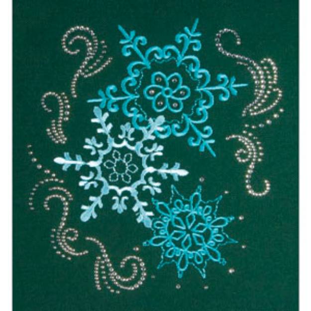 Picture of SNOW FLAKES Embroidery Designs CD