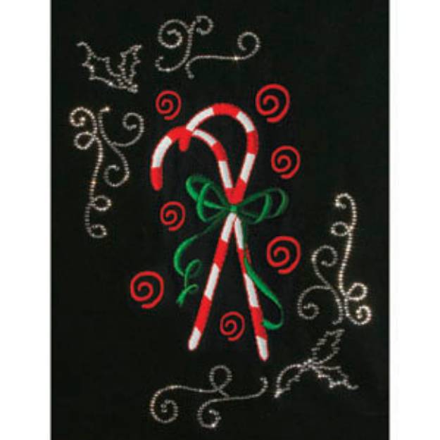 Picture of Candy Cane Bouquet Embroidery Designs CD