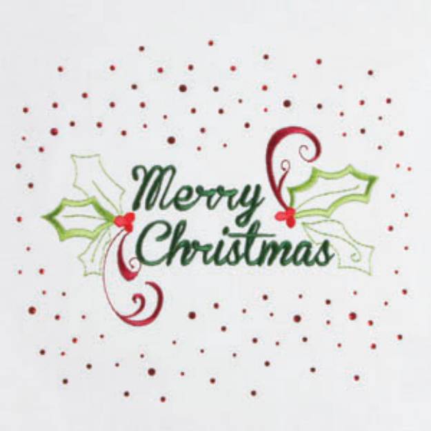 Picture of Sparkling Merry Christmas Embroidery Designs CD
