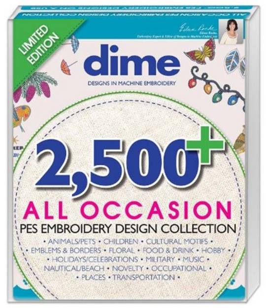 Picture of 2500+ All Occasion PES Embroidery Designs CD