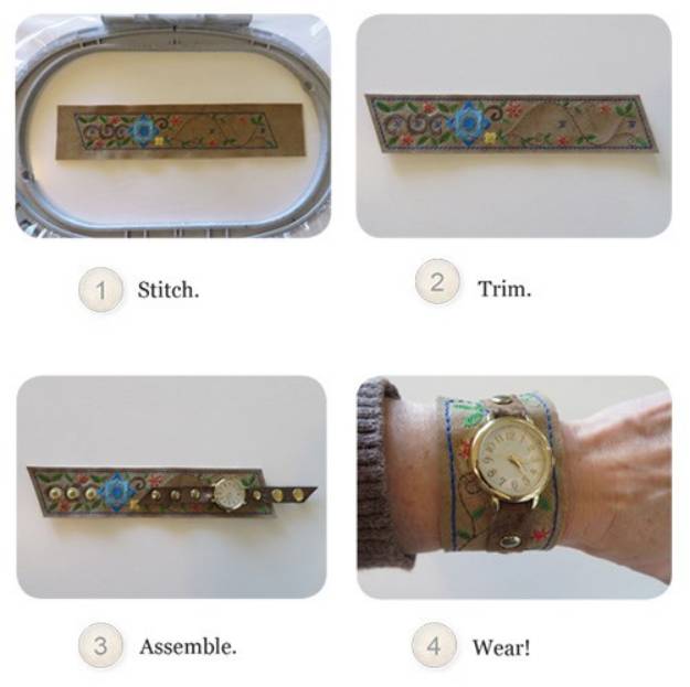 Picture of Stitch Swag Fashion Watch Bands Embroidery Designs CD
