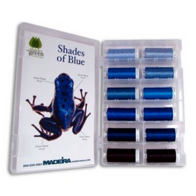 Picture of Madeira Classic Rayon Blue Shade Kit Embroidery Threads
