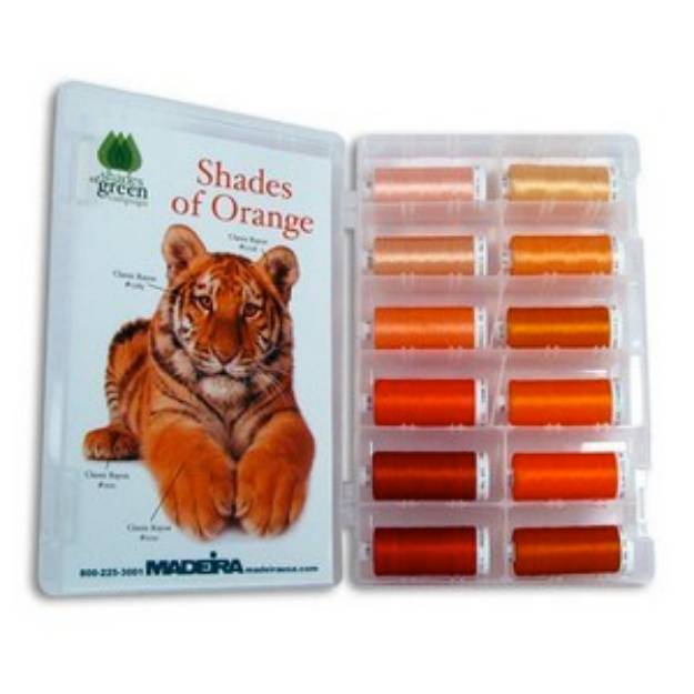 Picture of Madeira Classic Rayon Orange Shade Kit Embroidery Threads