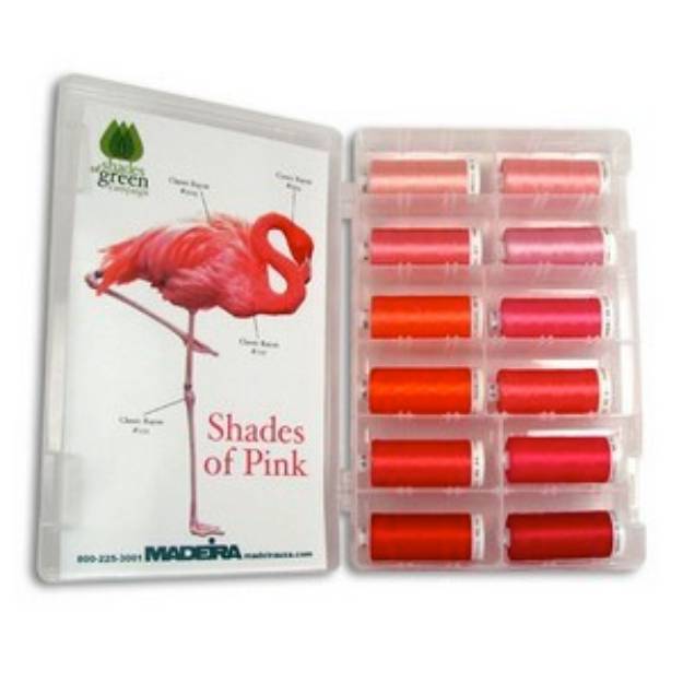 Picture of Madeira Classic Rayon Pink Shade Kit Embroidery Threads