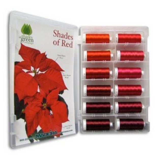 Picture of Madeira Classic Rayon Red Shade Kit Embroidery Threads