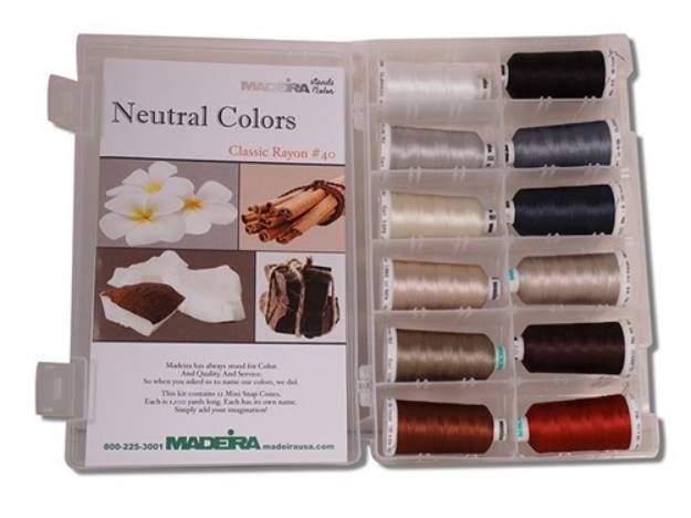 Picture of Madeira Classic Rayon Neutral Shade Kit Embroidery Threads