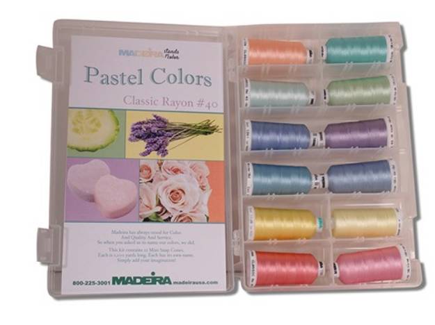 Picture of Madeira Classic Rayon Pastel Shade Kit Embroidery Threads