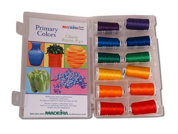 Picture of Madeira Classic Rayon Primary Shade Kit Embroidery Threads