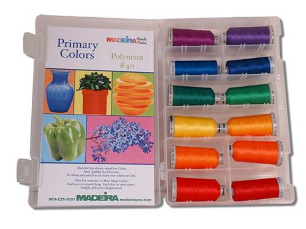Picture of Madeira Polyneon #40 Primary Shade Kit Embroidery Threads