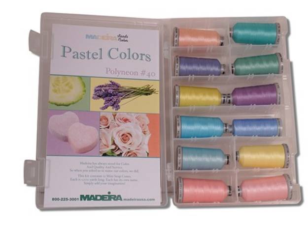 Picture of Madeira Polyneon Pastel Shade Kit Embroidery Threads
