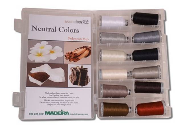 Picture of Madeira Polyneon Neutral Shade Kit Embroidery Threads