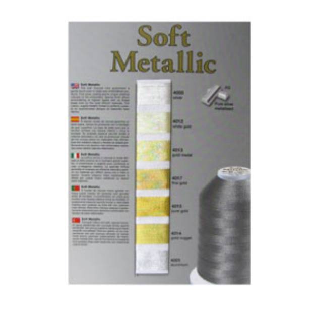 Picture of Madeira Soft Metallic #40 Color Card Embroidery Threads