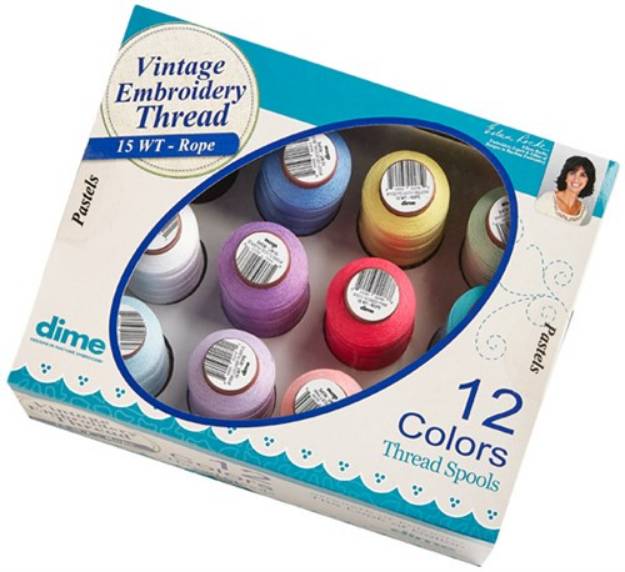 Picture of VINTAGE THREAD 15 WT BRIGHT COLORS Embroidery Threads