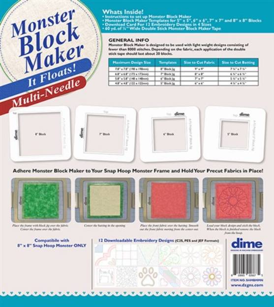Picture of Monster Block Maker Embroidery Hardware