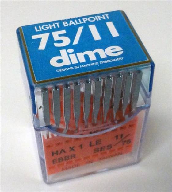 Picture of Triumph Flat Shank Needles #75/11 Light Ball Point - 20 Pack Embroidery Needles