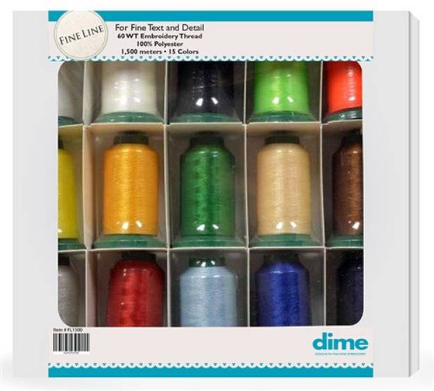 Picture of Fine Line 15 Spool Thread Kit Embroidery Threads