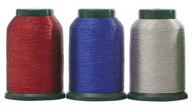 Picture of Patriotic Metallic Thread Pack Embroidery Threads