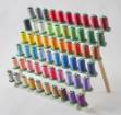 Picture of Exquisite Thread Assortment Bundle - 60pk 1k Meter Spools + Thread Rack Embroidery Storage and Organizers