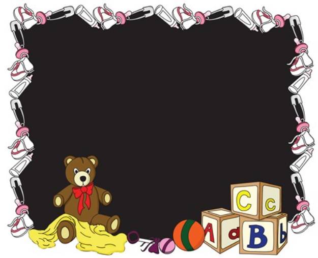 Picture of Baby Girl Frame SVG File