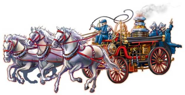 Picture of Fire Wagon SVG File