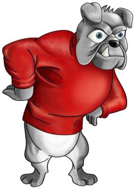 Picture of Standing Bulldog SVG File