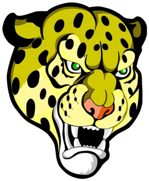 Picture of Leopard Head SVG File