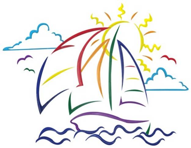 Picture of Sailboat Outline