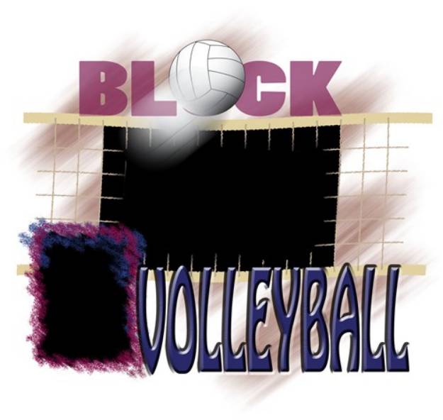 Picture of Volleyball Frame SVG File
