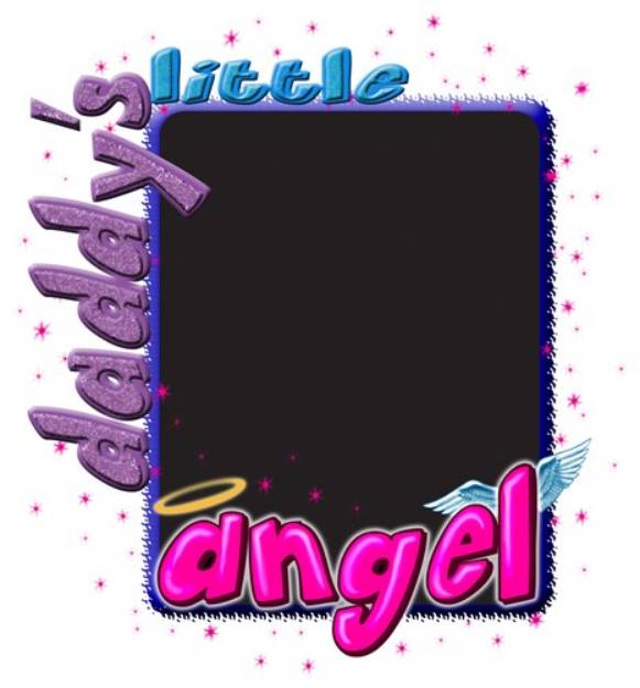 Picture of Daddys Angel Frame SVG File