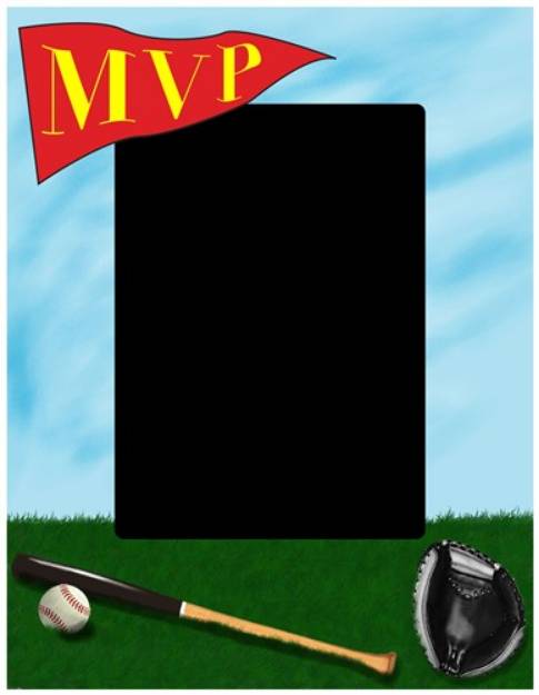 Picture of Baseball Frame SVG File