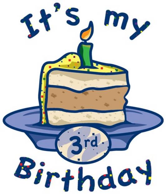 Picture of Its My Birthday with Numbers SVG File