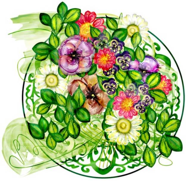 Picture of Floral Print Art SVG File