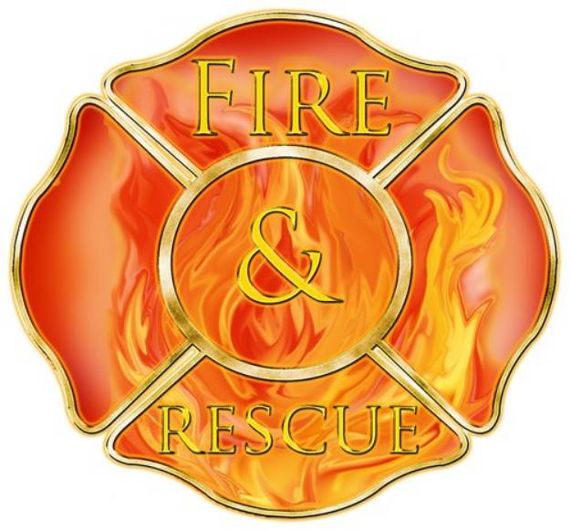 Picture of Fire and Rescue Design SVG File