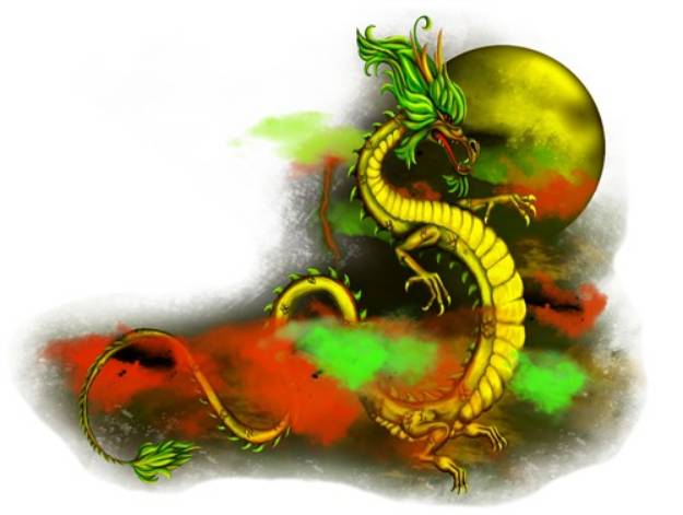 Picture of Long Dragon SVG File