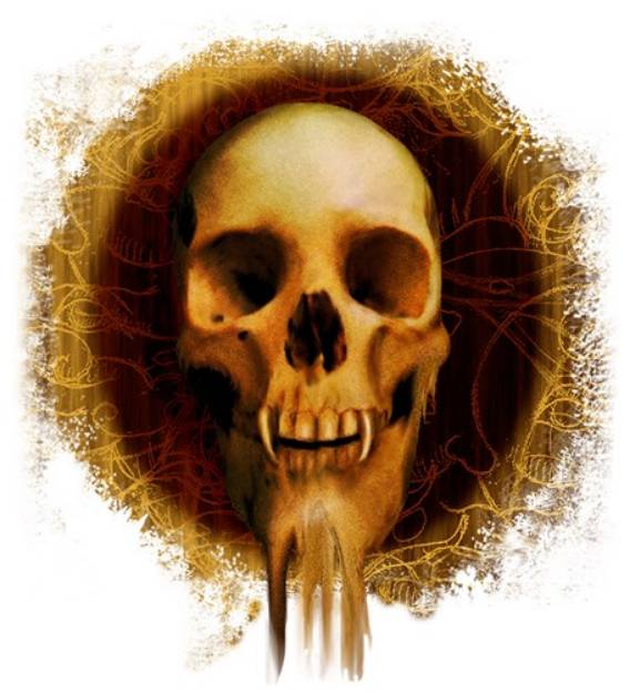 Picture of Vampire Skull SVG File