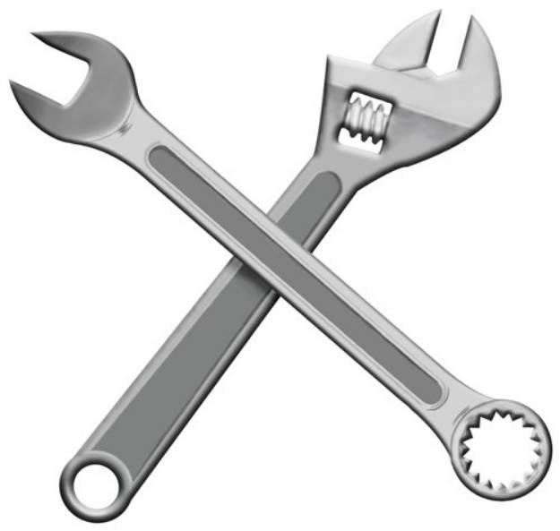 Picture of Wrenches SVG File