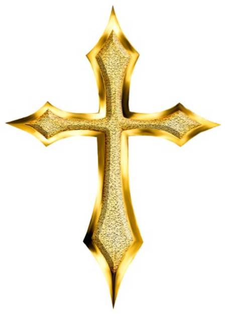Picture of Gold Cross SVG File