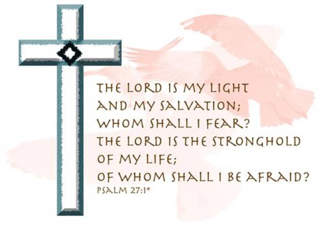 Picture of Psalm 27:1 SVG File