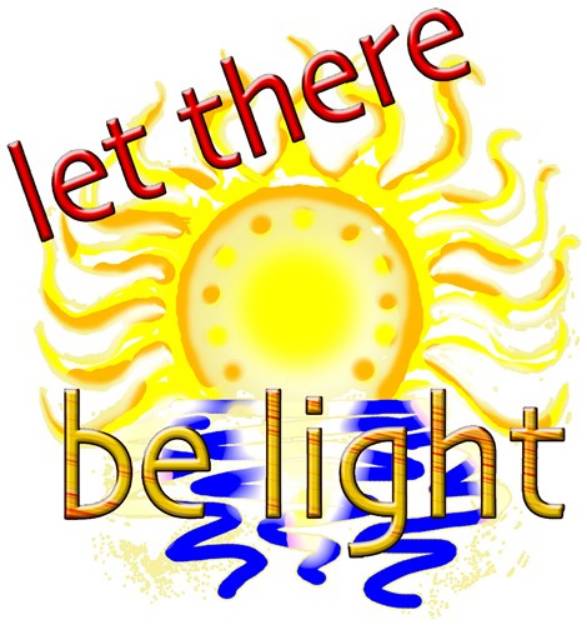 Picture of Let There Be Light SVG File